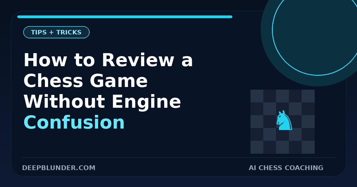 How to Review a Chess Game Without Getting Lost in Engine Lines