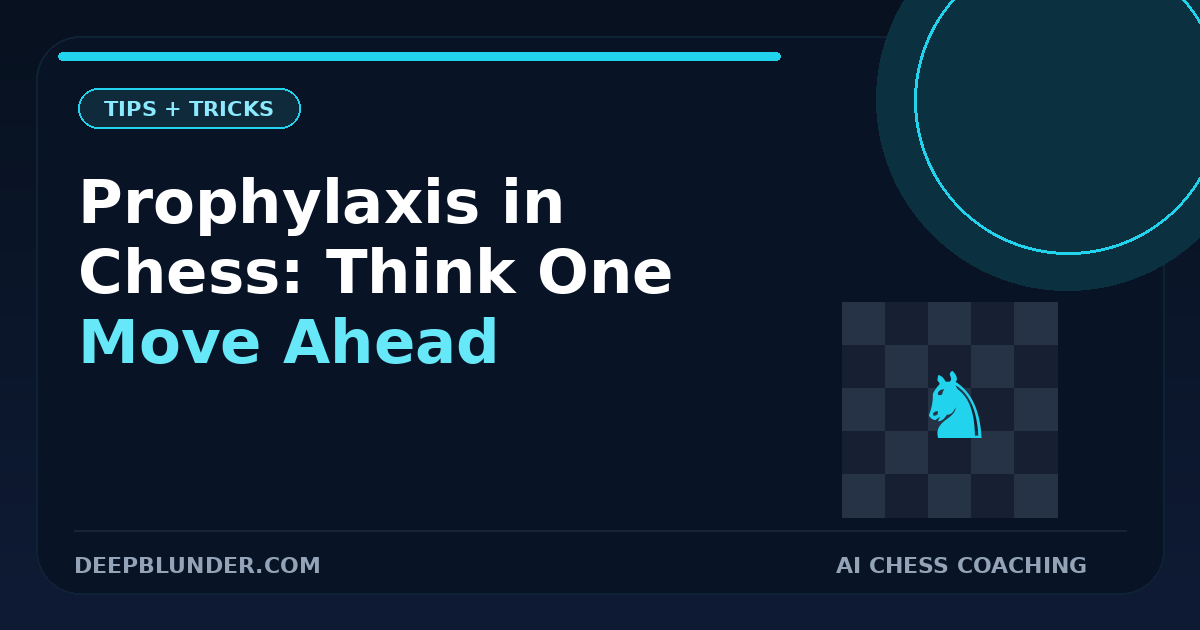 Prophylaxis in Chess: How to Think One Move Ahead of Your Opponent