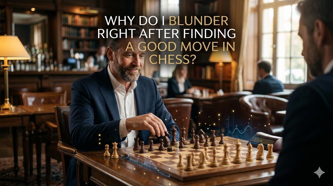 Why Do I Blunder Right After Finding a Good Move in Chess?