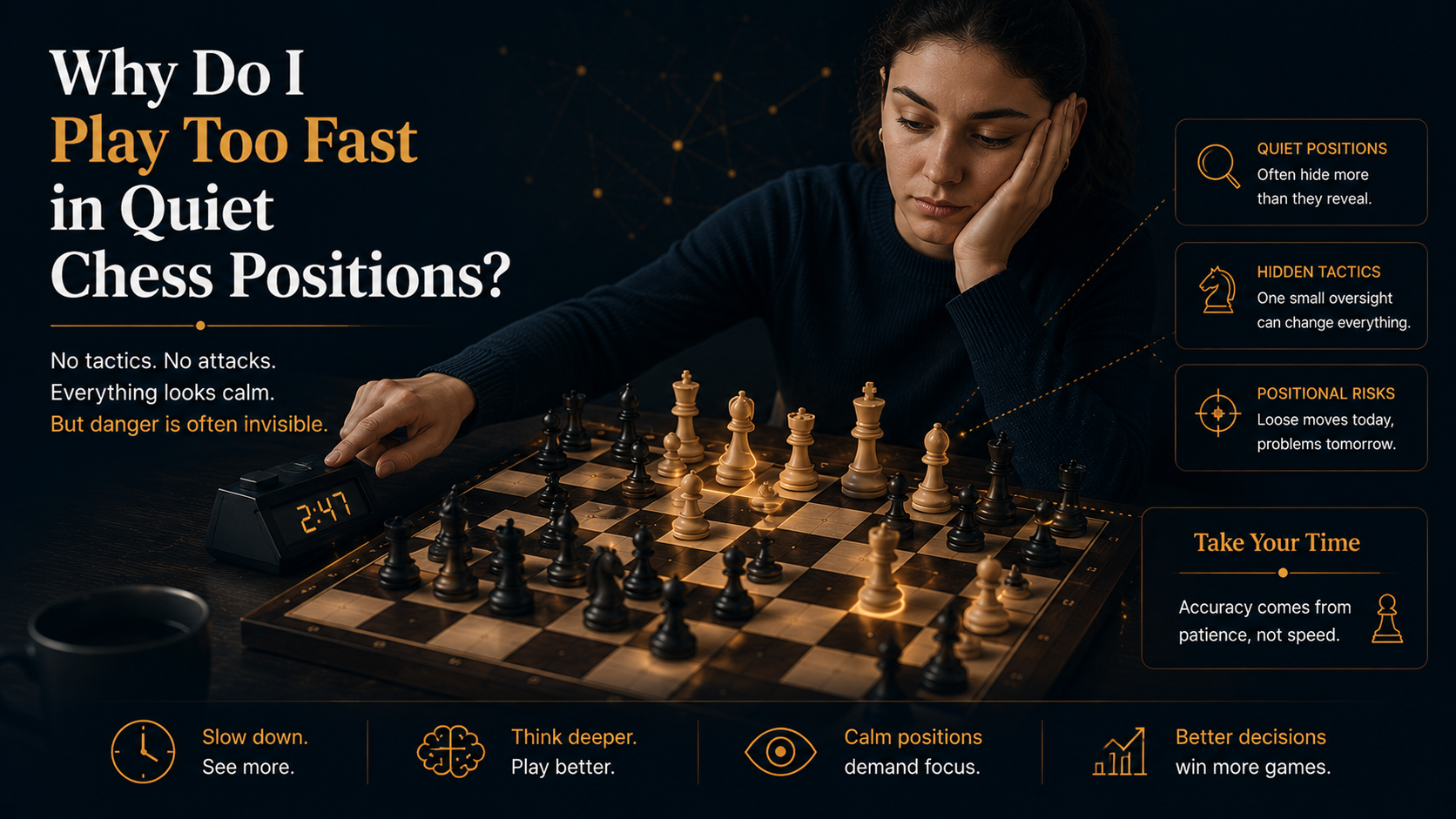 Why Do I Play Too Fast in Quiet Chess Positions?