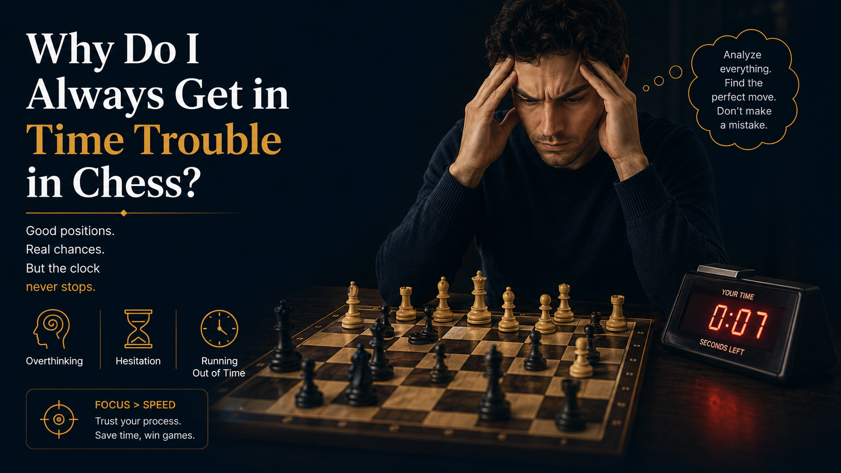 Why Do I Always Get in Time Trouble in Chess?